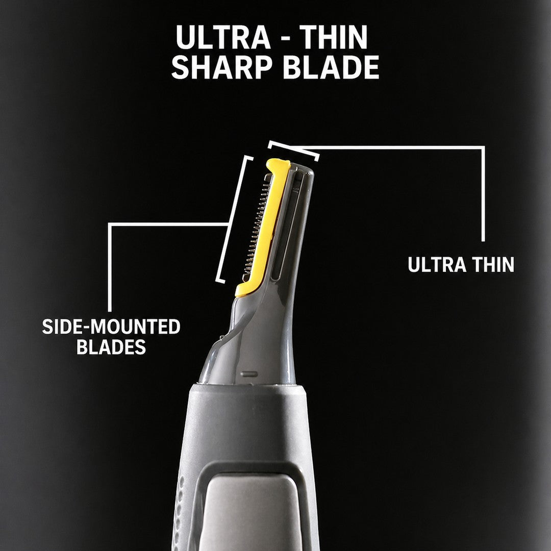 Precision trimmer with titanium-coated blade and LED light - product photo 3