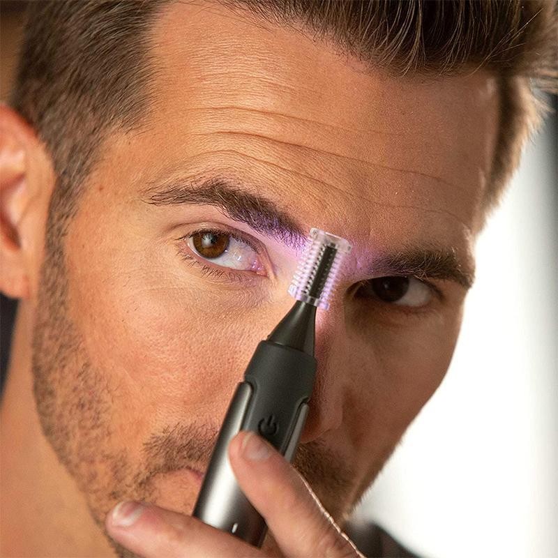 Precision trimmer with titanium-coated blade and LED light - product photo 8