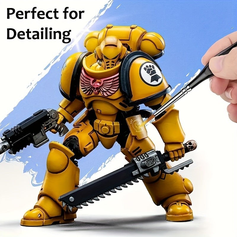 Eleven-piece fine detail paint brush set - product photo 9