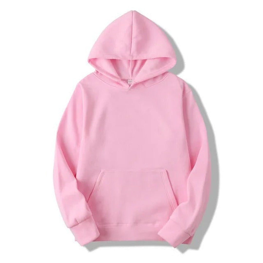 Woman wearing the Fleur women's regular-fit hooded pocket detail bag, flatlay view