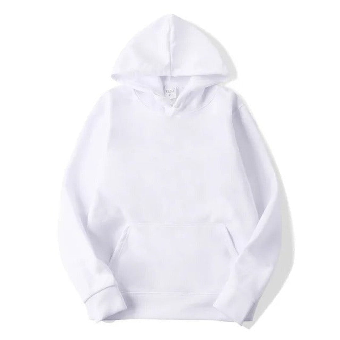Woman wearing the Fleur women's regular-fit hooded pocket detail bag, front view