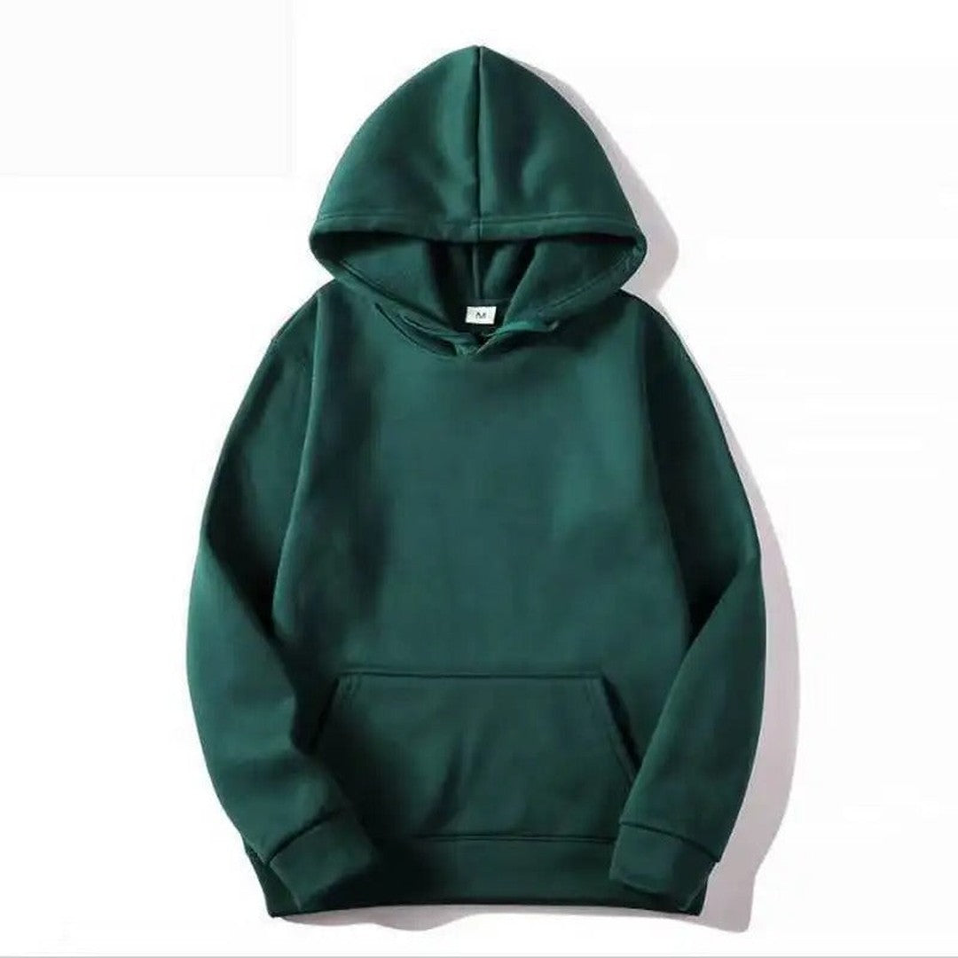 Woman wearing the Fleur women's regular-fit hooded pocket detail bag, model view
