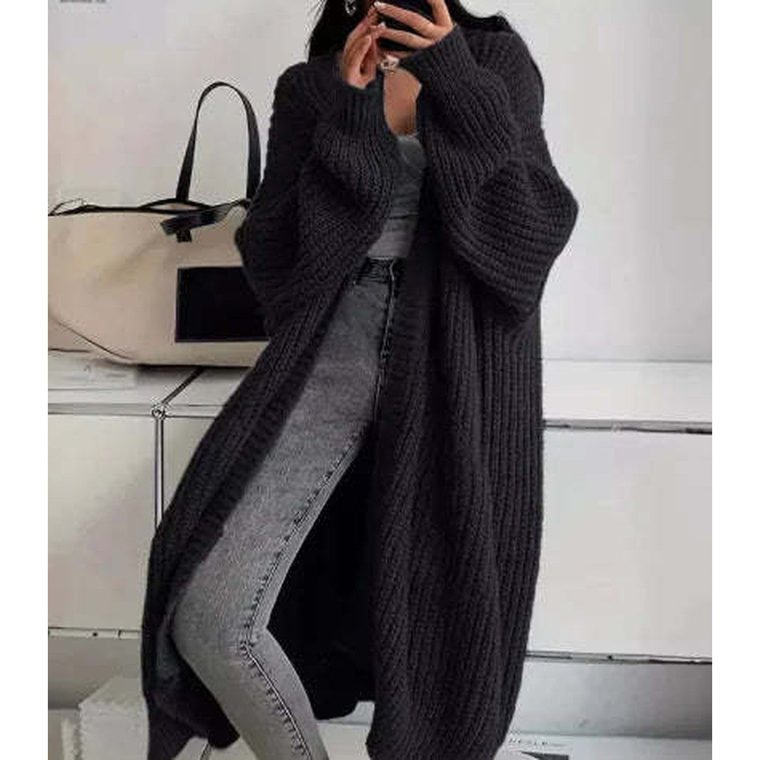 Woman wearing the Francesca women's pocket detail cardigan, model view