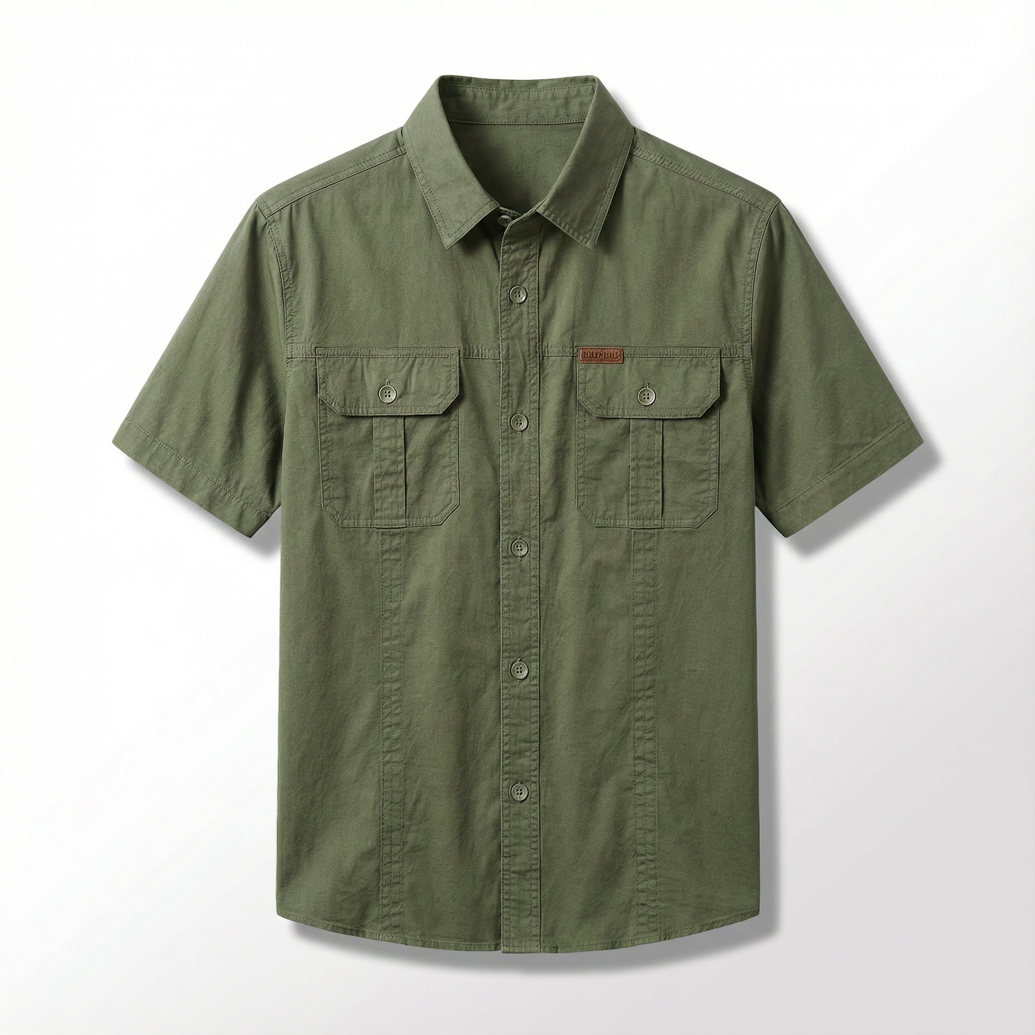 Ethan | Men's Utility Style Button-Front Cargo Shirt