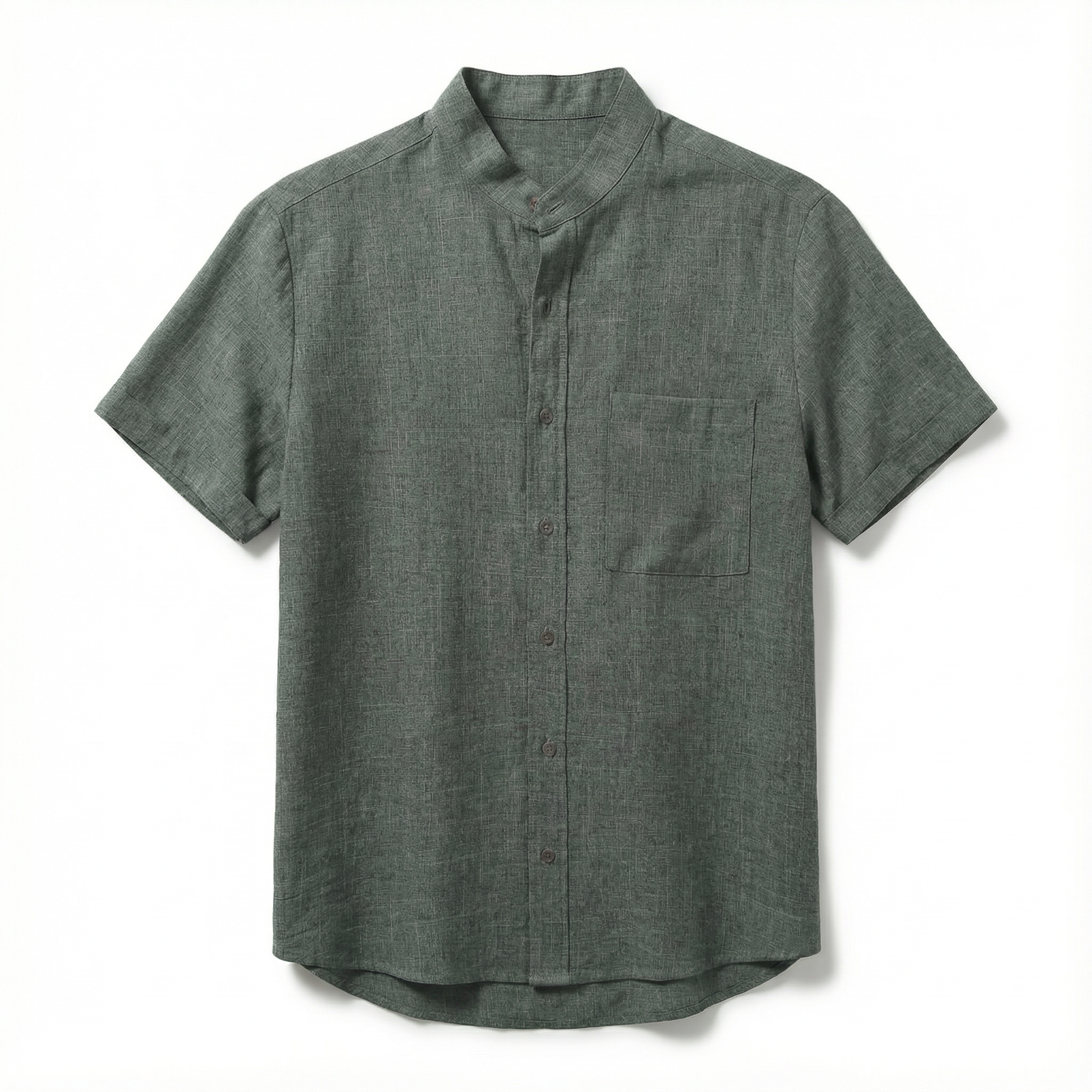 Aaron | Men's Stand Collar Button-Down Shirt