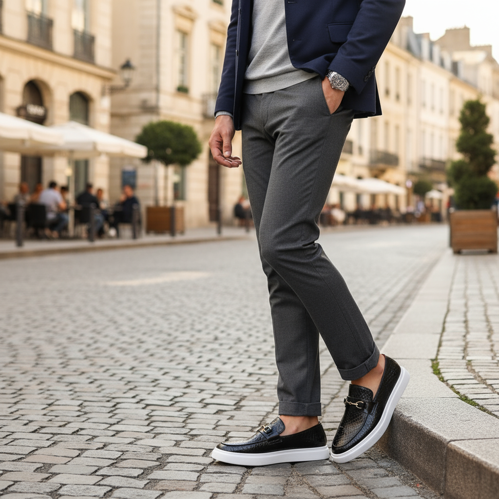Owen | Men's Textured Slip-On Orthopedic Loafers