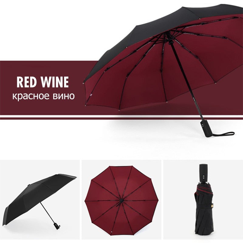 Windproof reverse-closing storm umbrella - product photo 4