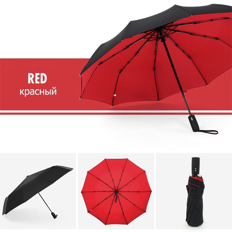Windproof reverse-closing storm umbrella - product photo 5
