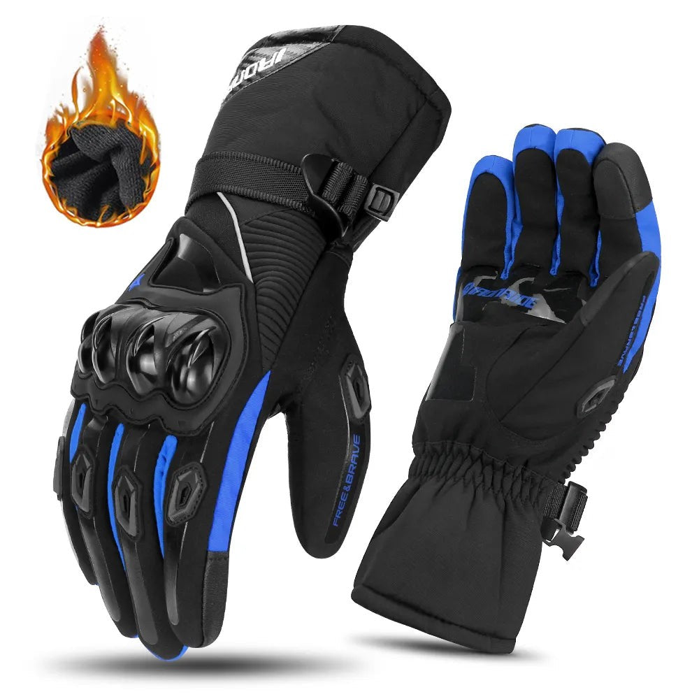 Insulated waterproof motorcycle gloves - product photo 2