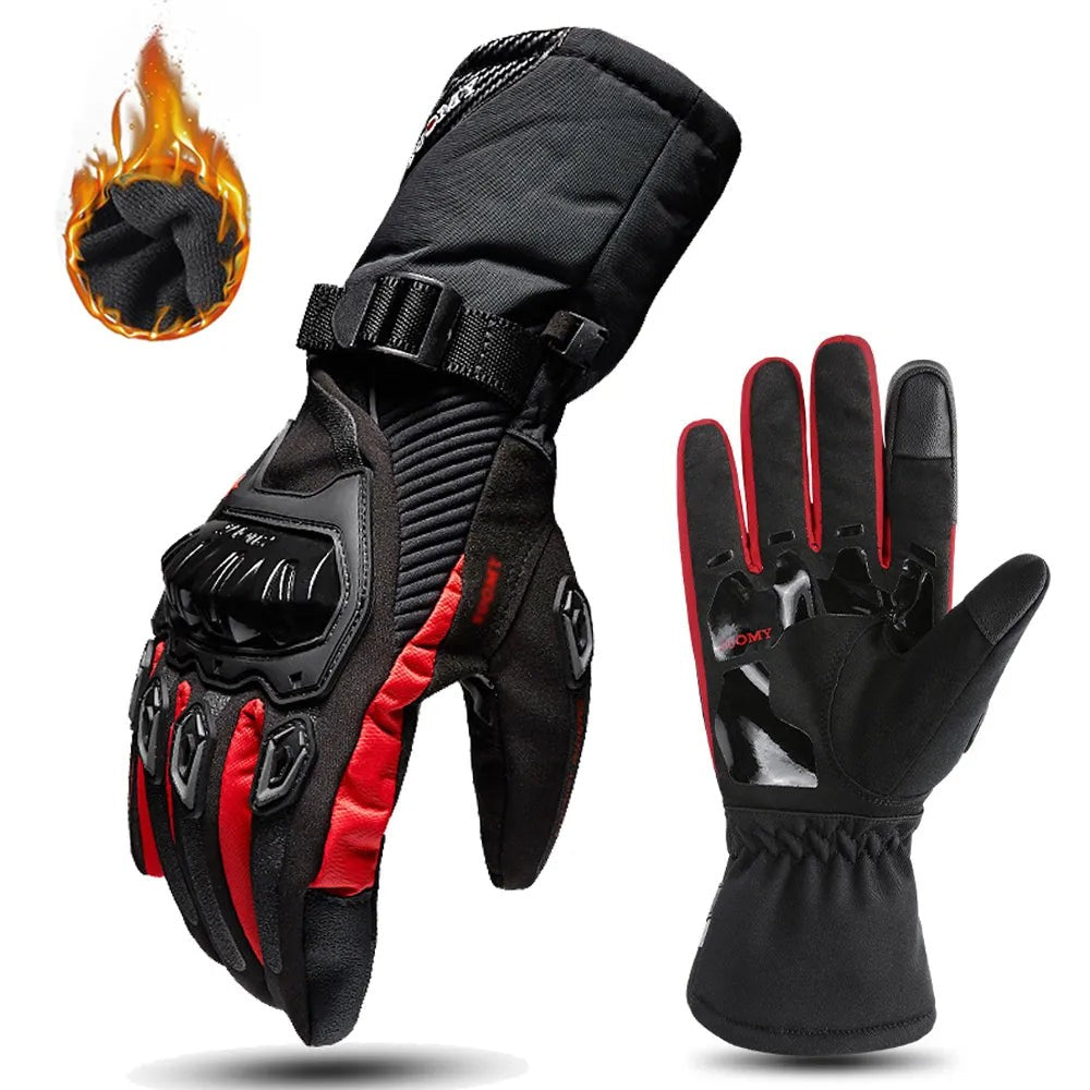 Insulated waterproof motorcycle gloves - product photo 3
