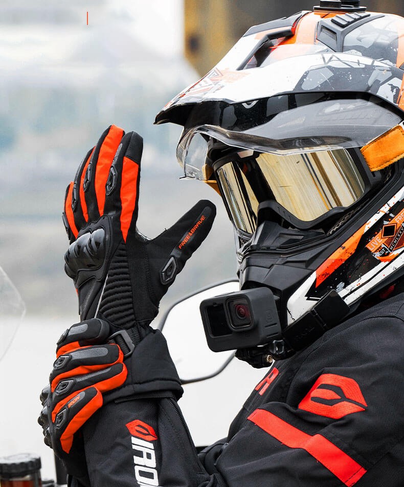 Insulated waterproof motorcycle gloves - product photo 4