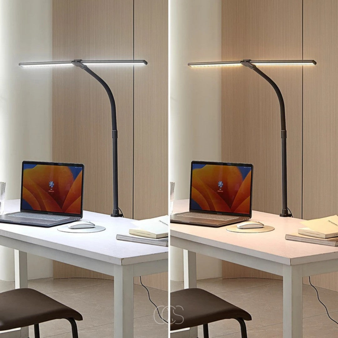 Clamp-on gooseneck LED desk lamp - product photo 3