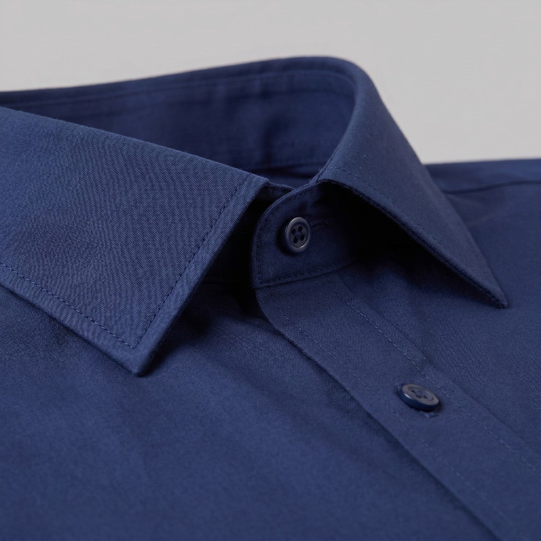 Man wearing the Grayson men's slim-fit polyester long-sleeve shirt, 15 view