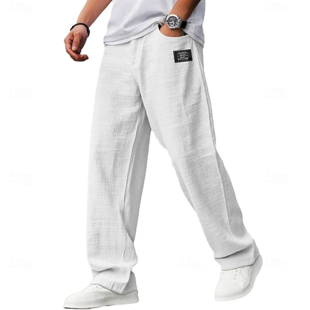 Man wearing the Gustav men's casual pants, 9 view
