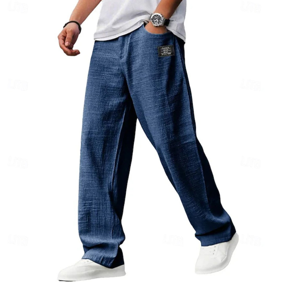 Man wearing the Gustav men's casual pants, model view