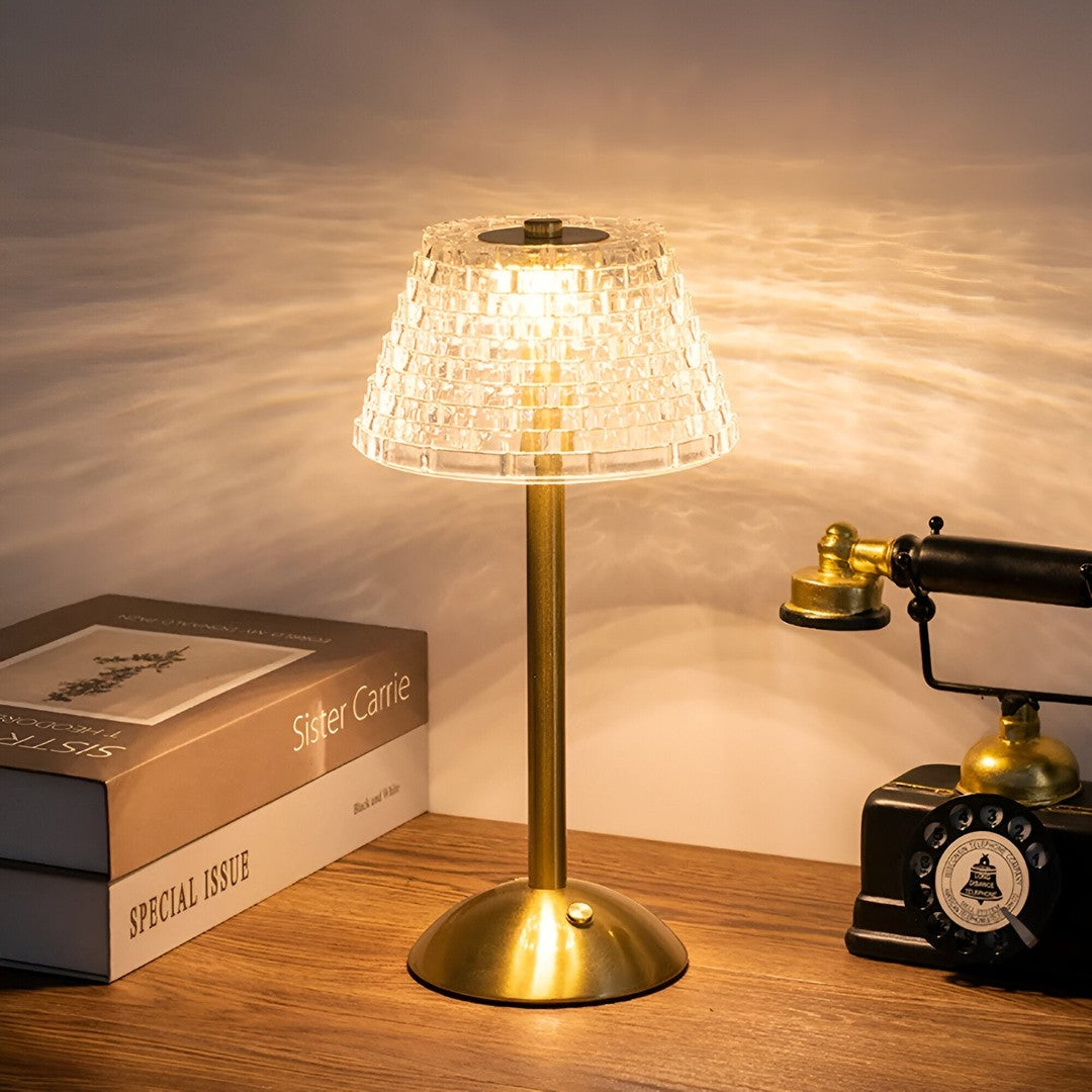 Cordless glass table lamp - product photo 1