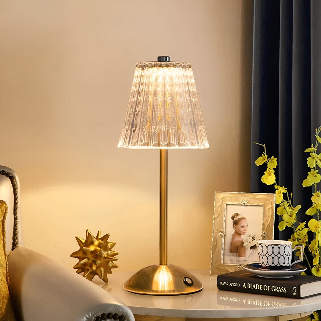 Cordless glass table lamp - product photo 2