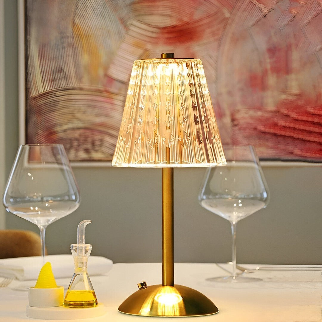 Cordless glass table lamp - product photo 6