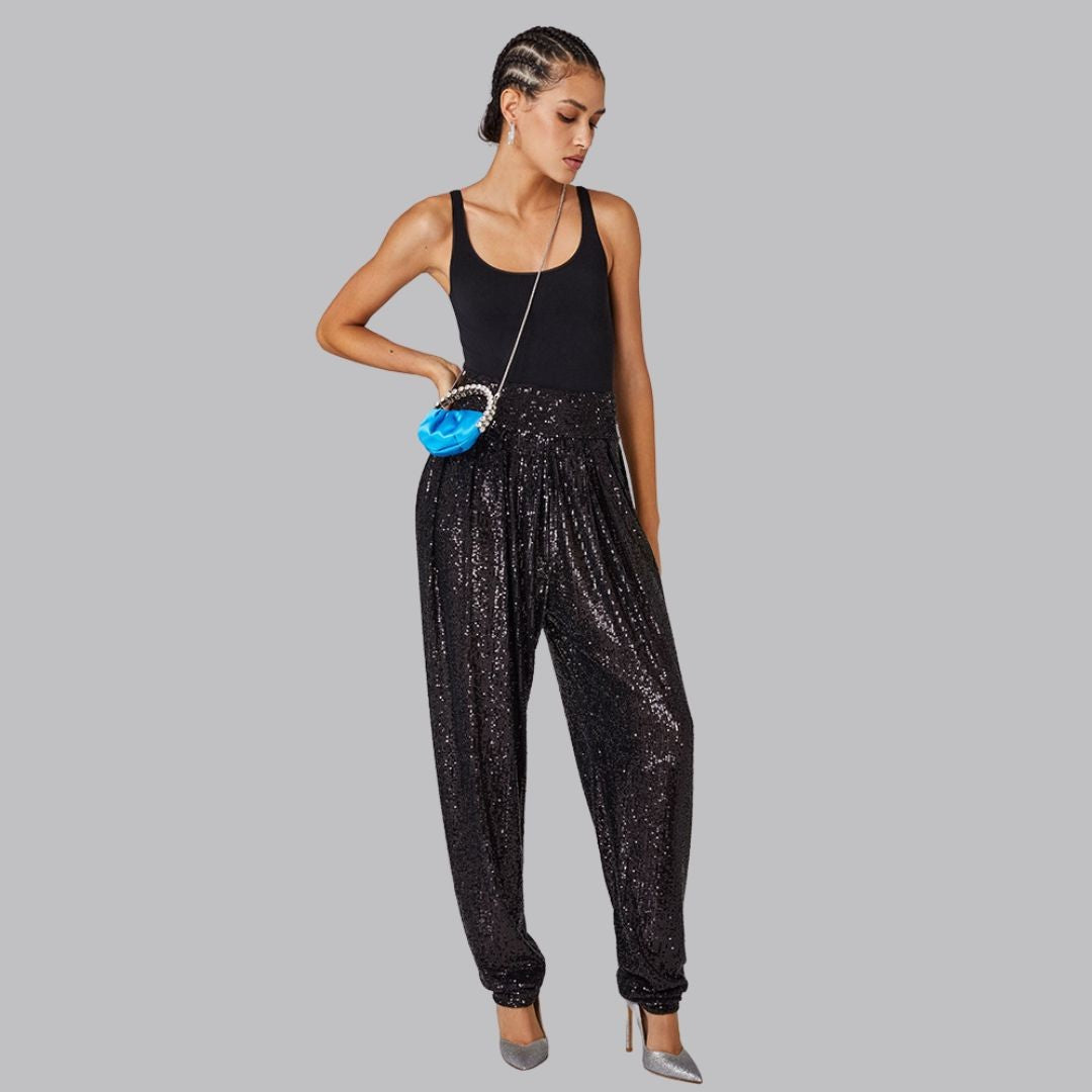 Woman wearing the Halcyon women's joggers, 10 view