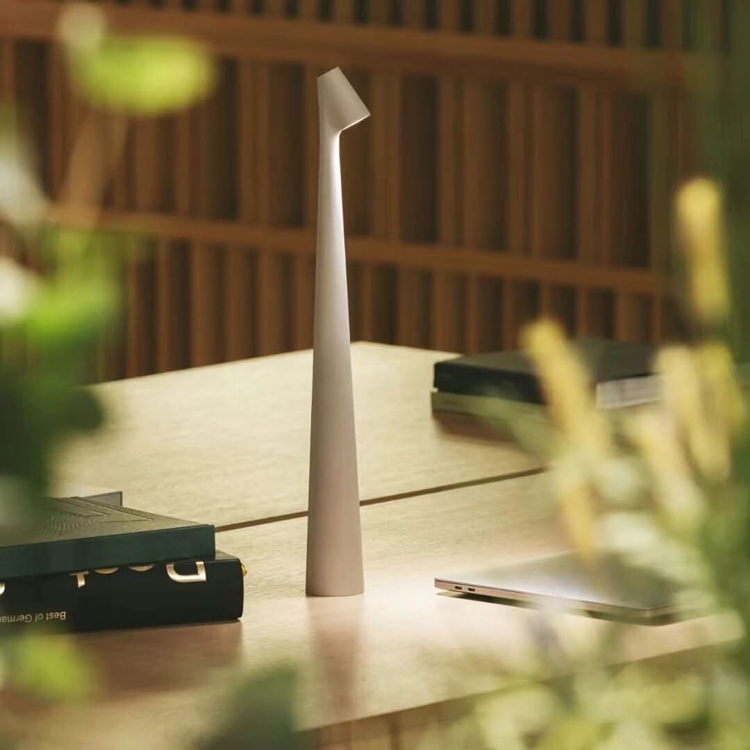 Cordless metal LED table lamp with touch dimming - product photo 13
