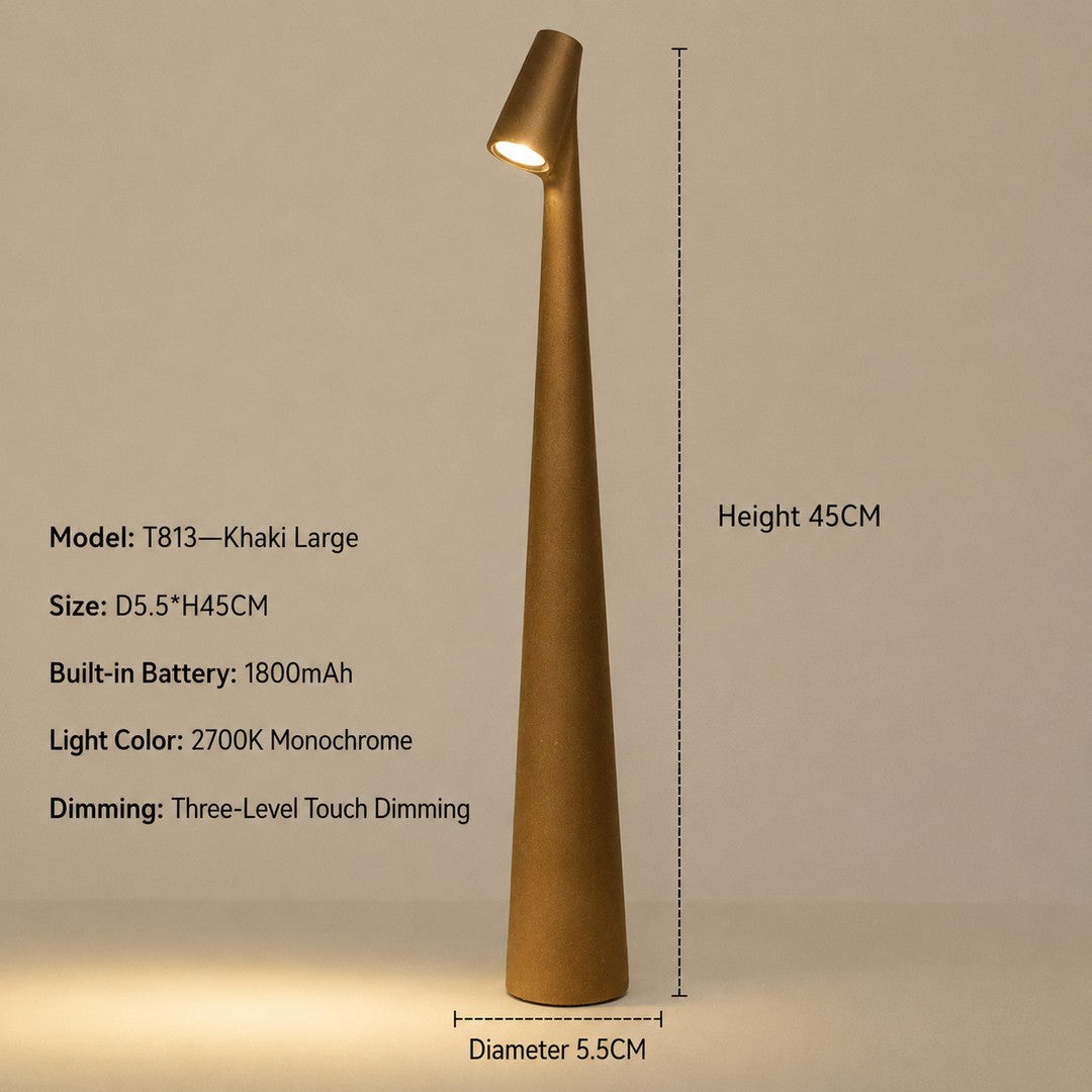 Cordless metal LED table lamp with touch dimming - product photo 20