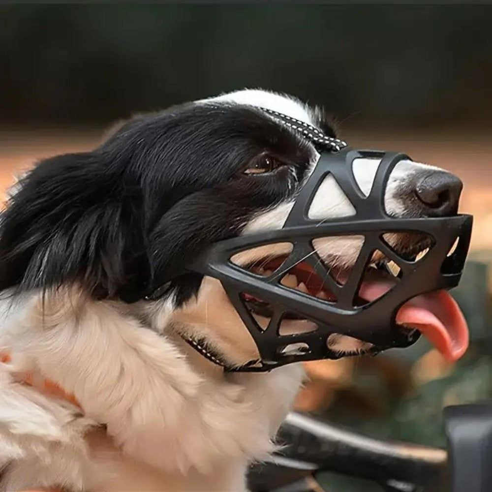 Soft breathable fabric dog muzzle - product photo 4