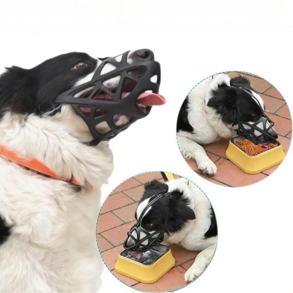Soft breathable fabric dog muzzle - product photo 5