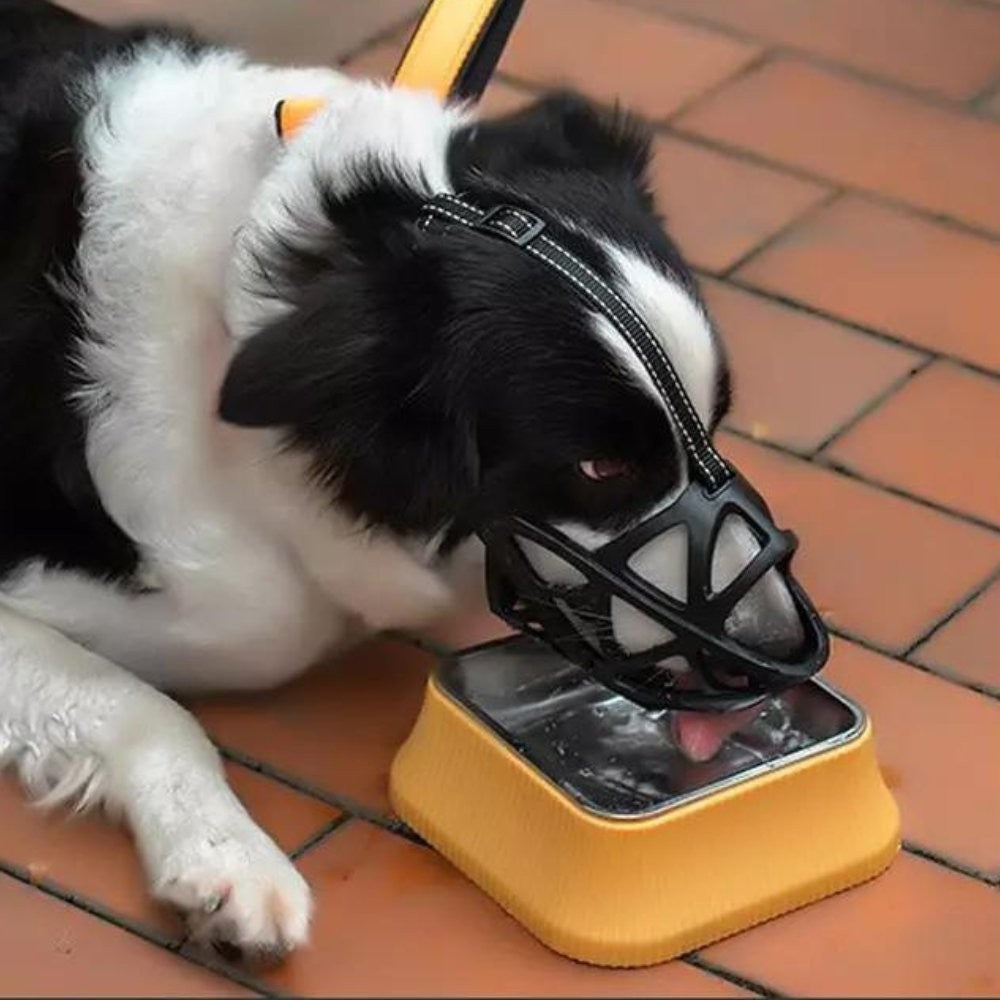 Soft breathable fabric dog muzzle - product photo 7