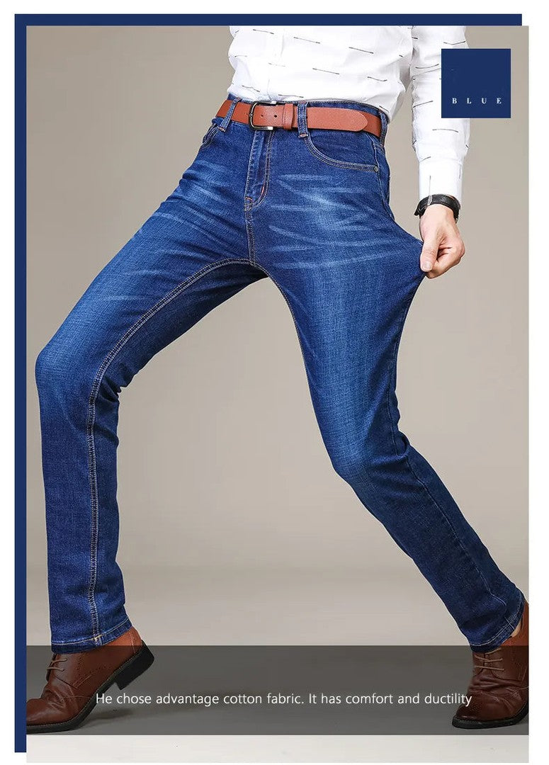 Men's straight-leg stretch jeans - product photo 11