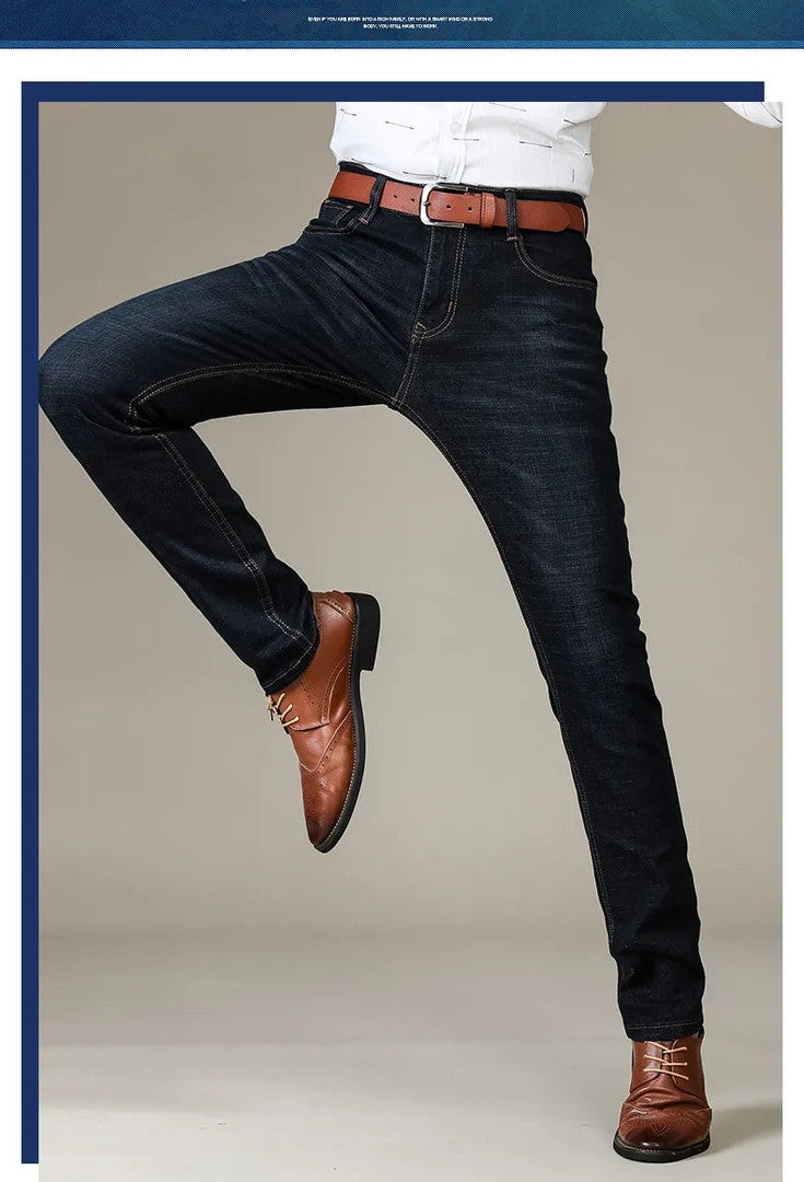 Men's straight-leg stretch jeans - product photo 14
