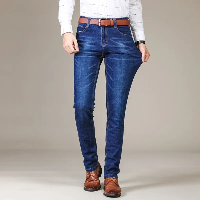 Men's straight-leg stretch jeans - product photo 5