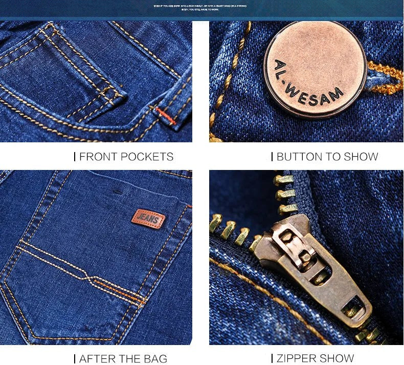 Men's straight-leg stretch jeans - product photo 6