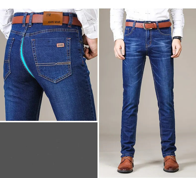 Men's straight-leg stretch jeans - product photo 8