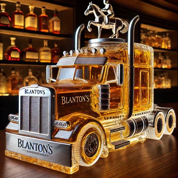 Truck-shaped glass whisky decanter - product photo 4