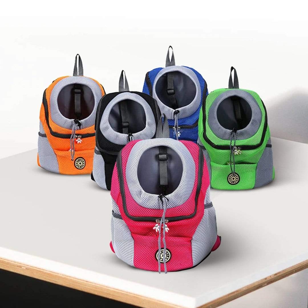 Dog carrier backpack with mesh panels - product photo 4