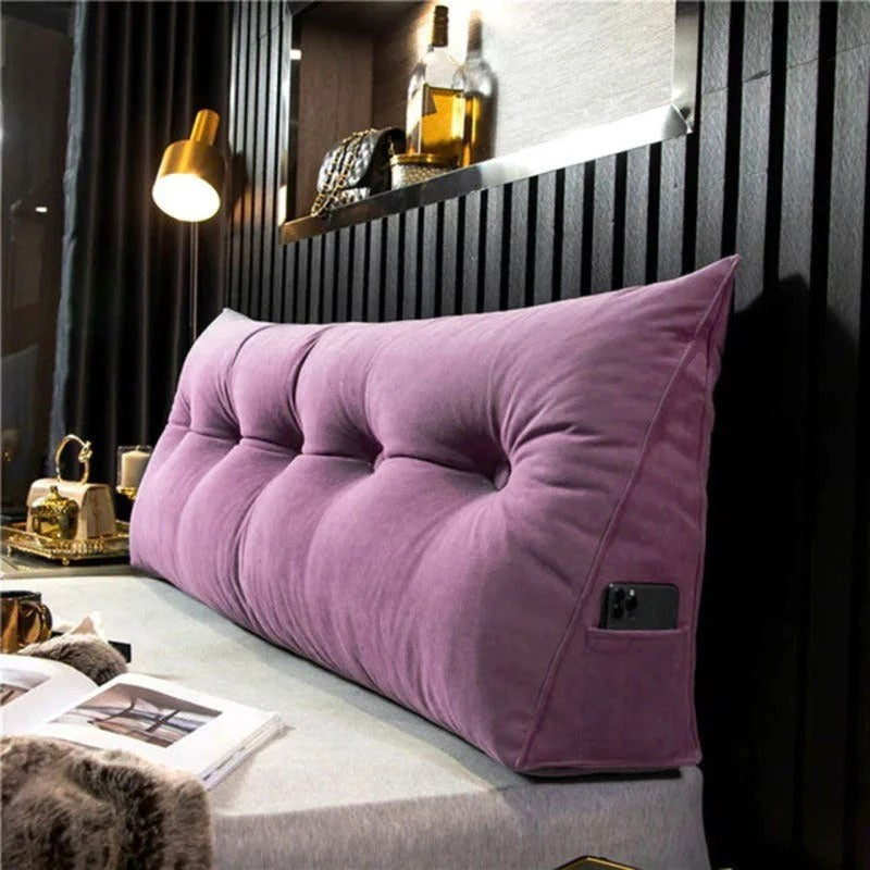 Wedge headboard cushion used as a reading backrest - product photo 10