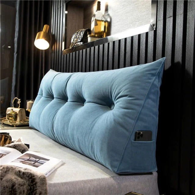 Wedge headboard cushion used as a reading backrest - product photo 5