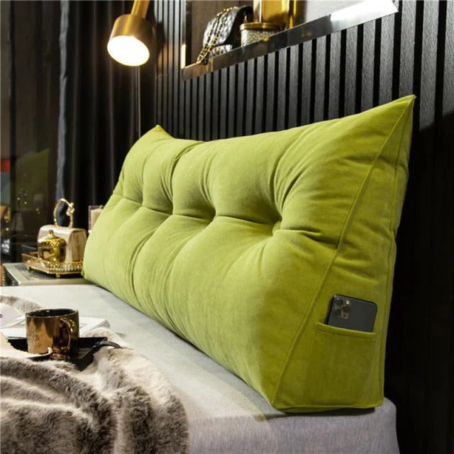 Wedge headboard cushion used as a reading backrest - product photo 8