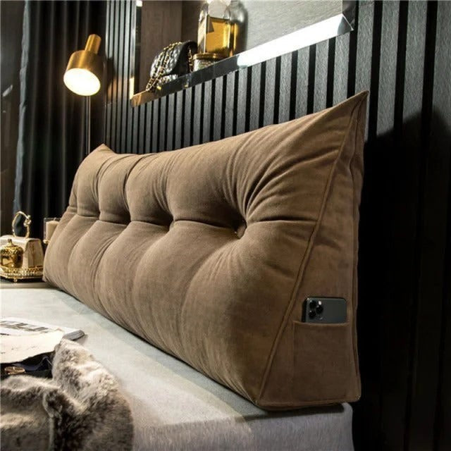 Wedge headboard cushion used as a reading backrest - product photo 9