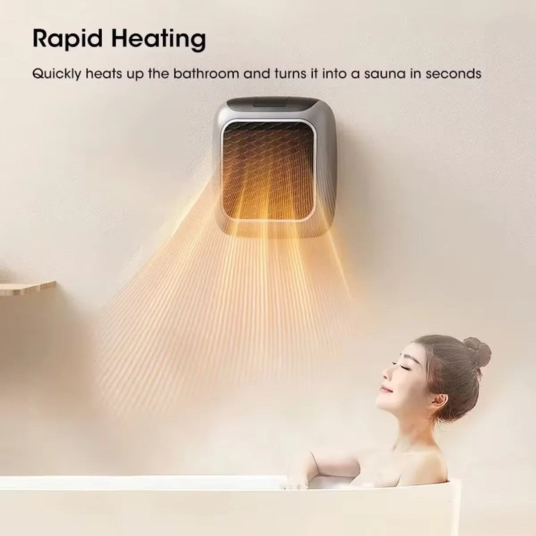 Compact ceramic mini fan heater - product photo 3