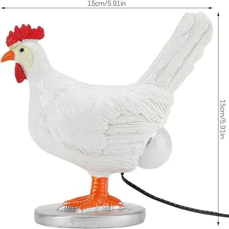 Chicken-shaped LED table lamp - product photo 3