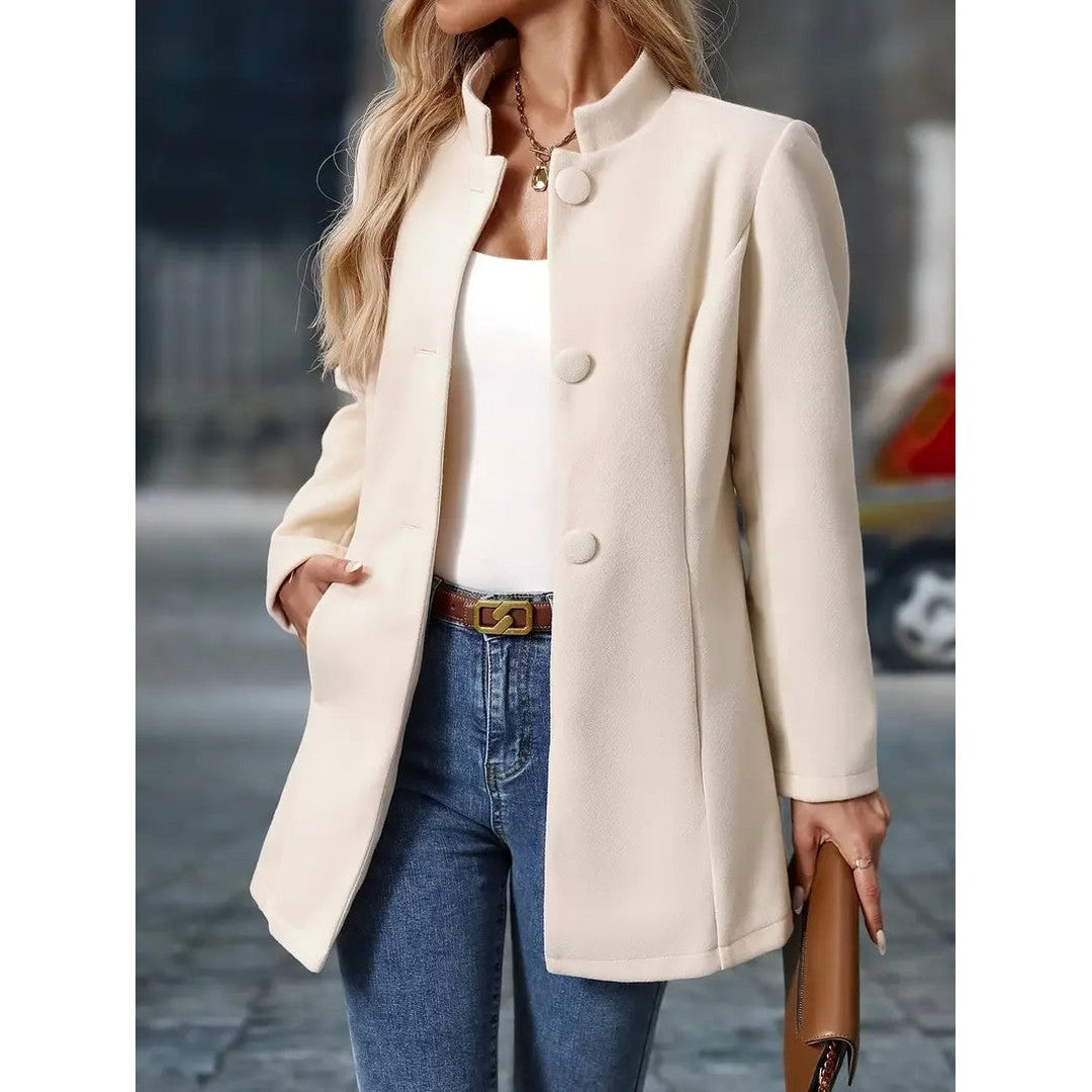 Woman wearing the Hero women's elegant jacket, 17 view