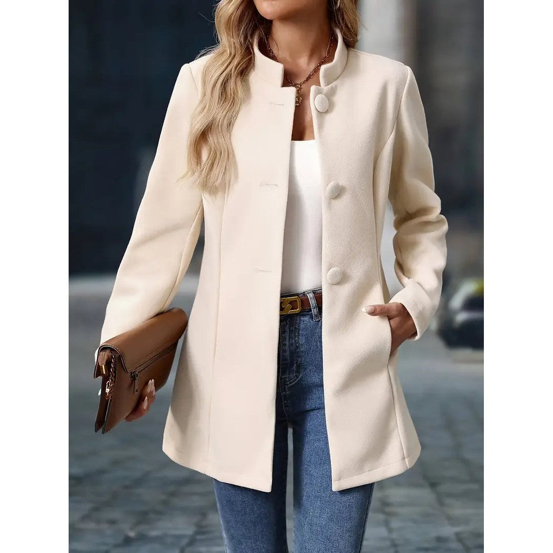 Woman wearing the Hero women's elegant jacket, 9 view