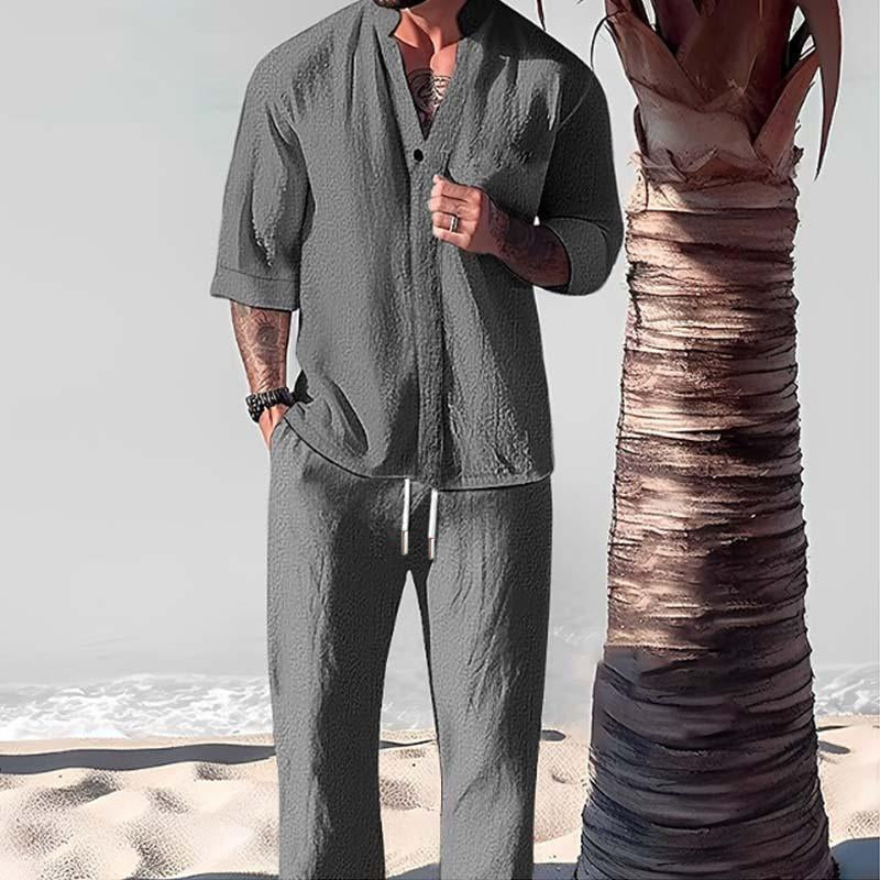 Mason | Men's Cotton Linen Two-Piece Lounge Set