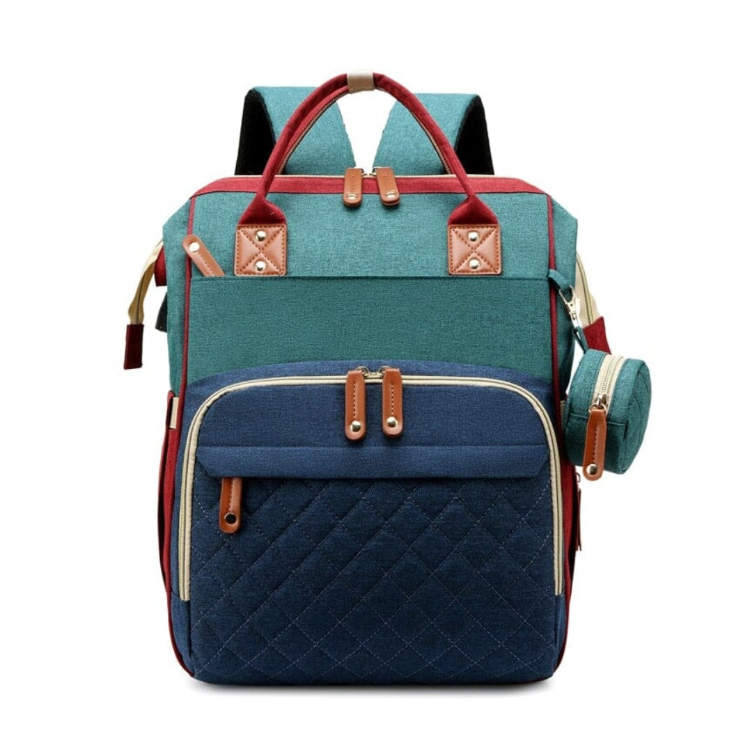 Wide-opening diaper bag backpack - product photo 5