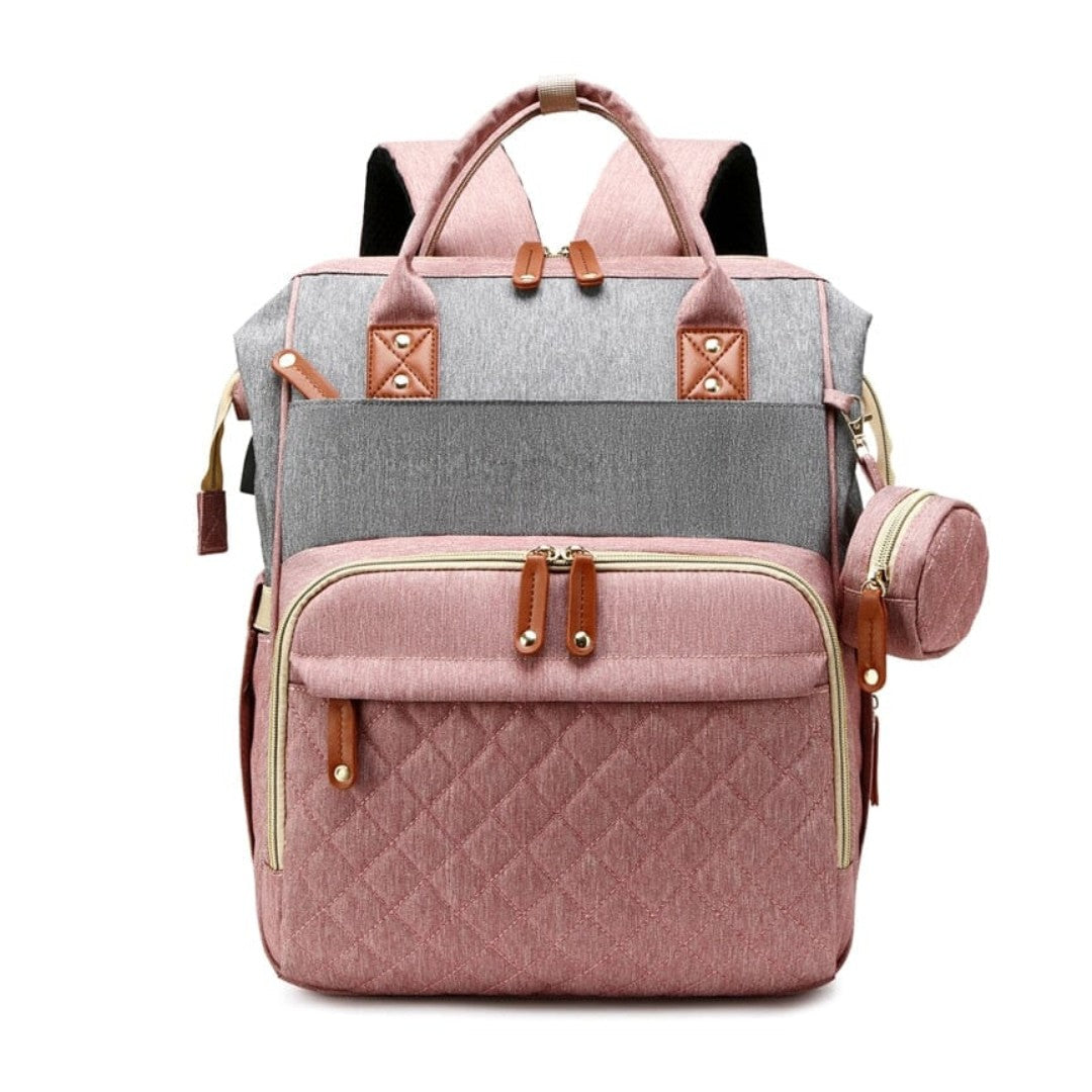 Wide-opening diaper bag backpack - product photo 6