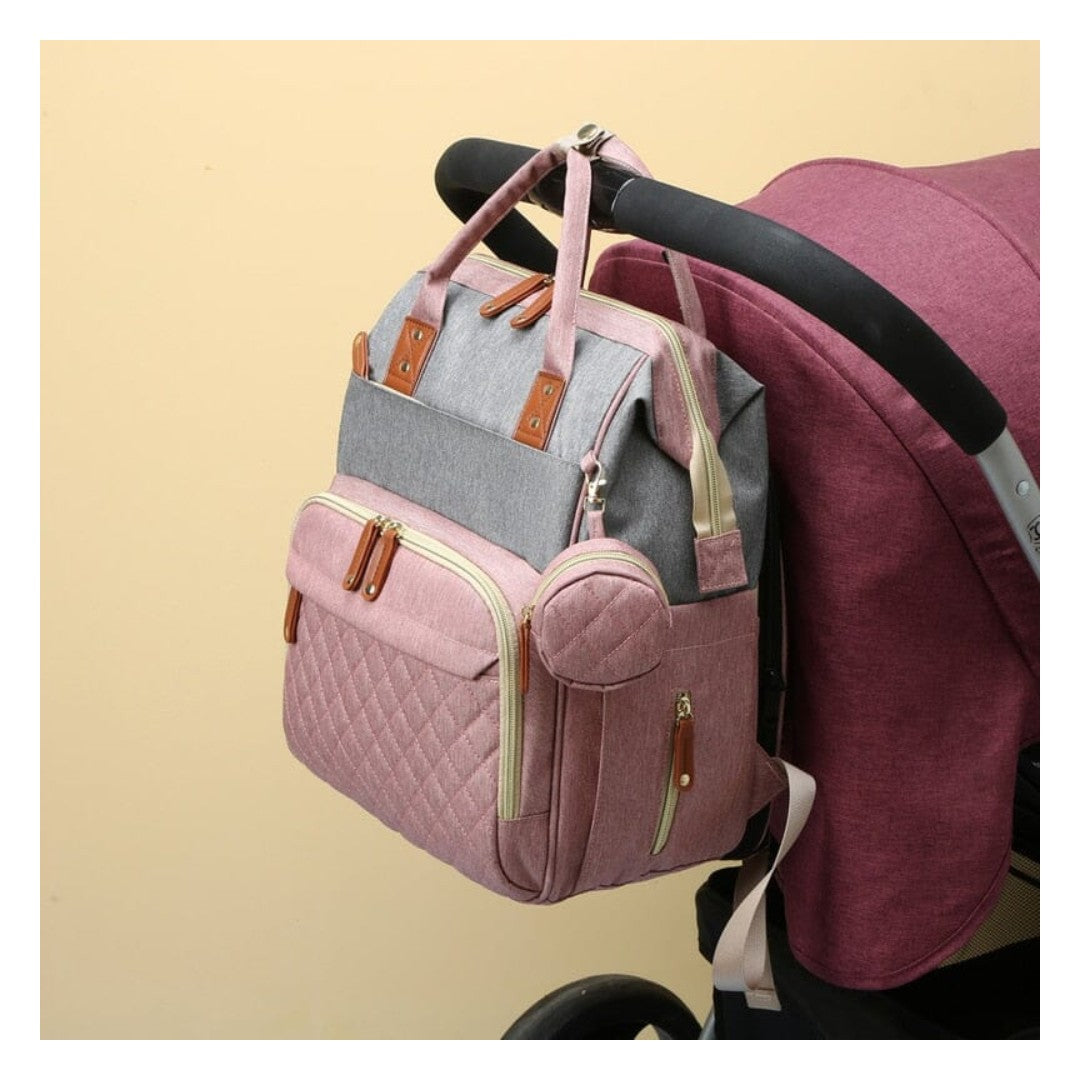 Wide-opening diaper bag backpack - product photo 9