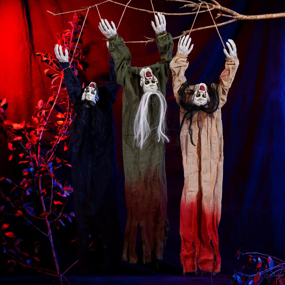Hanging fabric ghost Halloween decoration - product photo 1