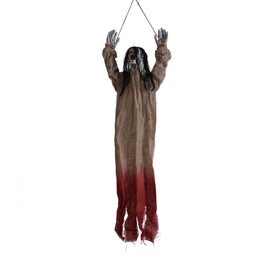 Hanging fabric ghost Halloween decoration - product photo 6
