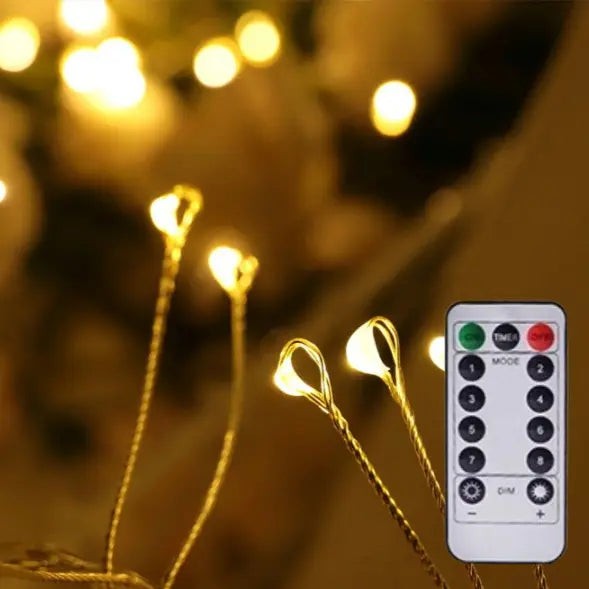 Copper wire LED Christmas tree string lights - product photo 6